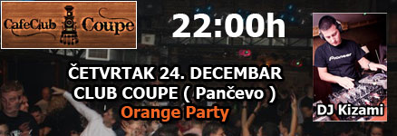 Cafe club Coupe – DJ Kizami – Orange party